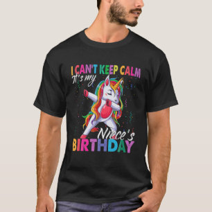 Ik kan niet kalm houden... het is mijn nichtje. t-shirt