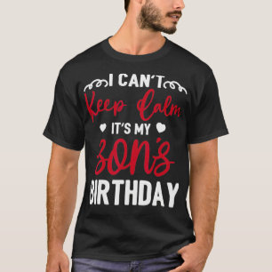 Ik kan niet kalm houden Het is mijn zoon, gelukkig T-shirt
