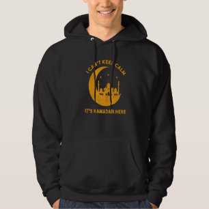 Ik kan niet kalm houden. Het is Ramadan Hier islam Hoodie