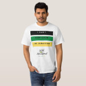 Ik kan niet kalm houden, ik ben Jamaican T-Shirt (Voorkant volledig)