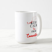 Ik kan niet kalm houden, ik kom uit Connecticut Koffiemok (Voorkant rechts)