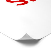 Ik kan niet kalm houden. poster (Hoek)