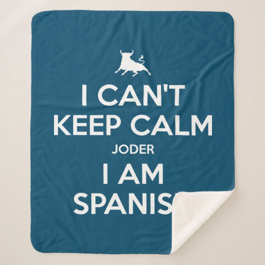 Ik kan niet kalm houden. sherpa deken (Voorkant)