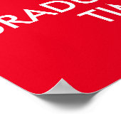 Ik kan niet kalmeren, het is afstuderen tijd voor  poster (Hoek)