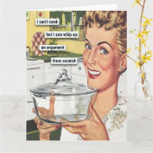 Ik kan niet koken kaart (Gele Bloem)