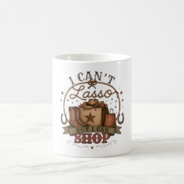 Ik kan niet Lasso maar ik kan Westers ontwerp shop Magische Mok