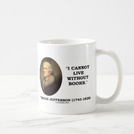 Ik kan niet leven zonder boeken koffiemok