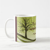 "Ik kan niet leven zonder boeken." Koffiemok (Links)