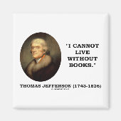 Ik kan niet leven zonder boeken magneet (Voorkant)