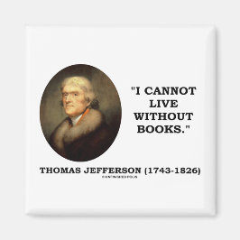 Ik kan niet leven zonder boeken magneet