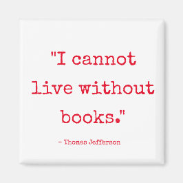 Ik kan niet leven zonder Boeken Magnet