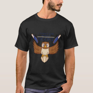 Ik kan niet leven zonder boeken uil liefhebber voo t-shirt