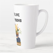 Ik kan niet leven zonder boekenliefhebber latte mok (Rechts)