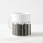 Ik kan niet leven zonder de Mok Boek Lover (Voorkant links)