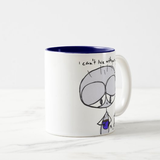 ik kan niet leven zonder jou - mok (Voorkant rechts)