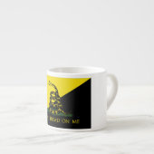 Ik kan niet lezen op mijn anarchistische vlag espresso kop (Voorkant rechts)