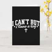 Ik Kan Niet Maar Ik Ken Een Grappige Jezus Christe Kaart (Gele Bloem)