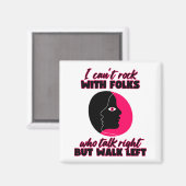 Ik kan niet met mensen rocken magneet (Voorkant / Achterkant)