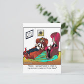 Ik kan niet met Mijn Computer verband houden Briefkaart (Staand voorkant)