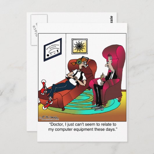 Ik kan niet met Mijn Computer verband houden Briefkaart (Voorkant / Achterkant)