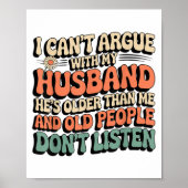 Ik kan niet met mijn man discussiëren dat hij oude poster (Voorkant)