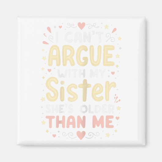 Ik kan niet met mijn zus in discussie gaan, ze is magneet (Voorkant)