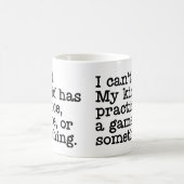 Ik kan niet mijn Kind heeft praktijk...Mok Koffiemok (Center)