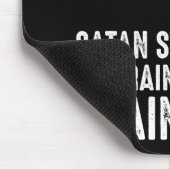 Ik kan niet naar de hel gaan Satan heeft een overb Muismat (Hoek)