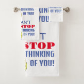 Ik kan niet ophouden met aan je denken bad handdoek (Insitu)