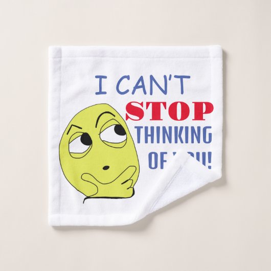 Ik kan niet ophouden met aan je denken bad handdoek (Wasdoekje)