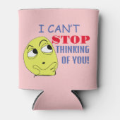 Ik kan niet ophouden met aan je denken blikjeskoeler (Voorkant)