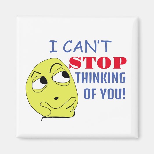 Ik kan niet ophouden met aan je denken magneet (Voorkant)