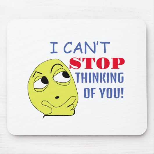 Ik kan niet ophouden met aan je denken muismat (Voorkant)