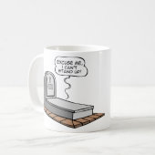 Ik kan niet opstaan koffiemok (Voorkant links)