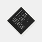 Ik kan niet repeteren na het acteren servet (Hoek)