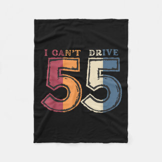 Ik kan niet rijden 55 Legende 1970 55ste verjaarda Fleece Deken