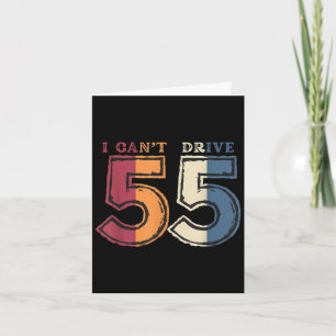 Ik Kan Niet Rijden 55 Legende 1970 55ste Verjaarda Kaart