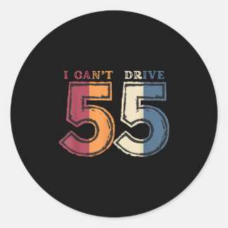 Ik kan niet rijden 55 Legende 1970 55ste verjaarda Ronde Sticker