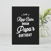 Ik kan niet rustig blijven, het is de verjaardag v bedankkaart (Staand voorkant)