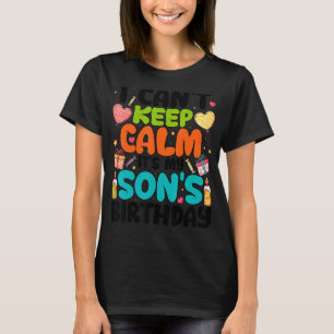 Ik kan niet rustig blijven, het is de verjaardag v t-shirt