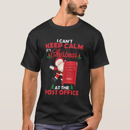 Ik kan niet rustig blijven, het is Kerstmis op het T-shirt (Voorkant)