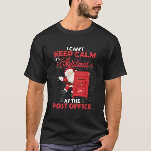 Ik kan niet rustig blijven, het is Kerstmis op het T-shirt (Voorkant)