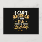 Ik kan niet rustig blijven. Het is mijn elfde verj Briefkaart (Voorkant)