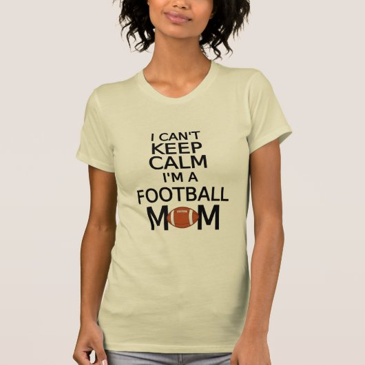 Ik kan niet rustig blijven, ik ben een football mo t-shirt (Voorkant)