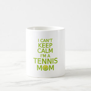 Ik kan niet rustig blijven, ik ben een tennismoede koffiemok