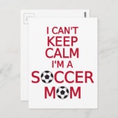 Ik kan niet rustig blijven, ik ben een voetbalmoed briefkaart (Voorkant / Achterkant)