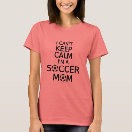 Ik kan niet rustig blijven, ik ben een voetbalmoed t-shirt