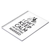 Ik kan niet rustig blijven, ik ga trouwen notitieboek (Linkerzijde)