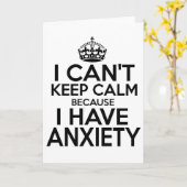 Ik kan niet rustig blijven, ik heb grappige angste kaart (Gele Bloem)