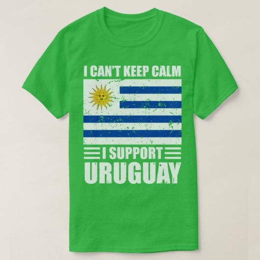 Ik kan niet rustig blijven. Ik steun de uruguay Fo T-shirt (Design voorkant)